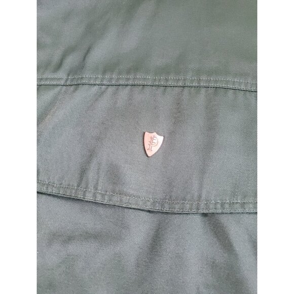 Vintage Pelle Pelle Marc Buchanan Acrylic Olive Green Men's Jacket Hoodie XXL - Picture 16 of 16